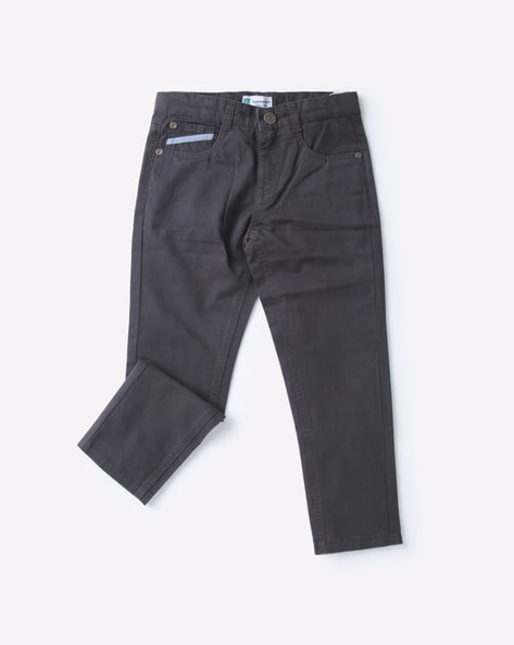 Mid-Rise Flat-Front Trousers