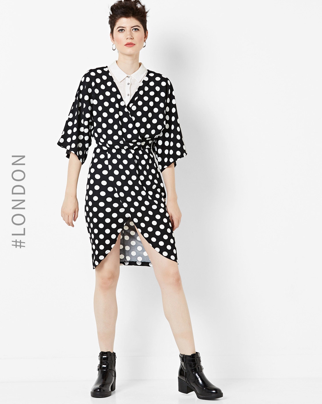 mela london polka dot dress