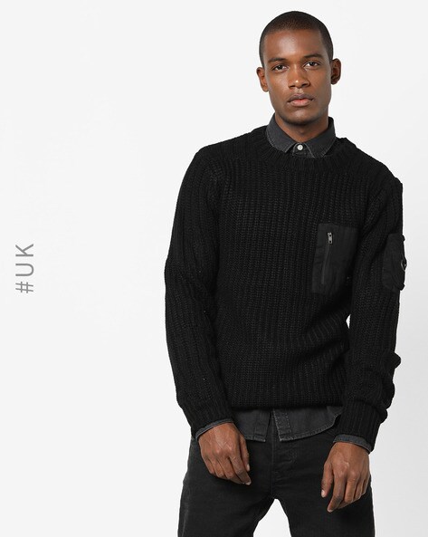 Nike Life Men's Cable Knit Turtleneck Jumper. Nike SI