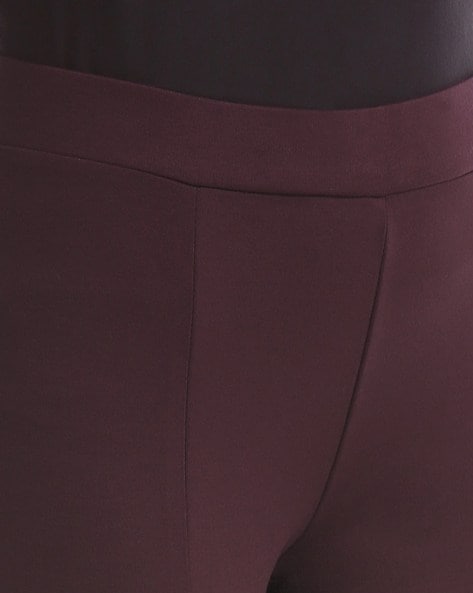 Panelled Pants with Elasticated Waist