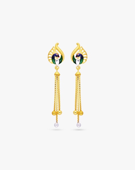 Buy Gold Earrings for Women by Reliance Jewels Online | Ajio.com