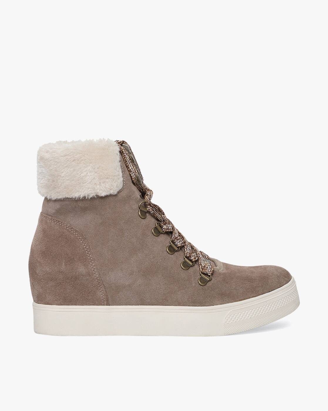 steve madden suede wedge booties