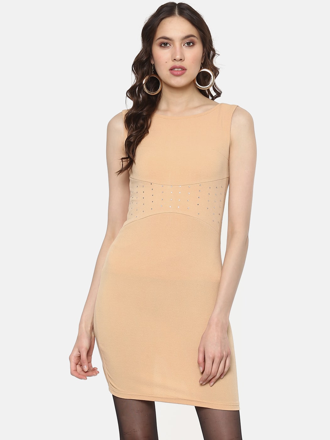 beige bodycon