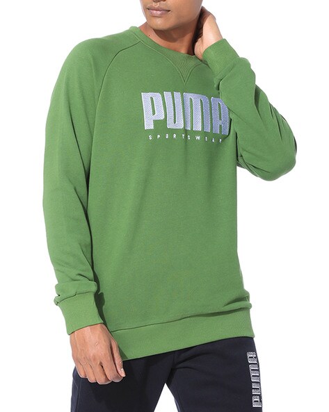 puma sweatshirt green