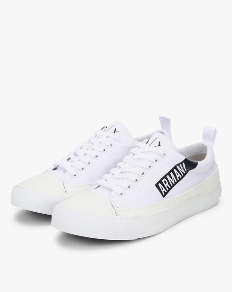 armani white sneakers