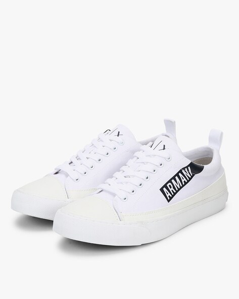 white sneakers armani