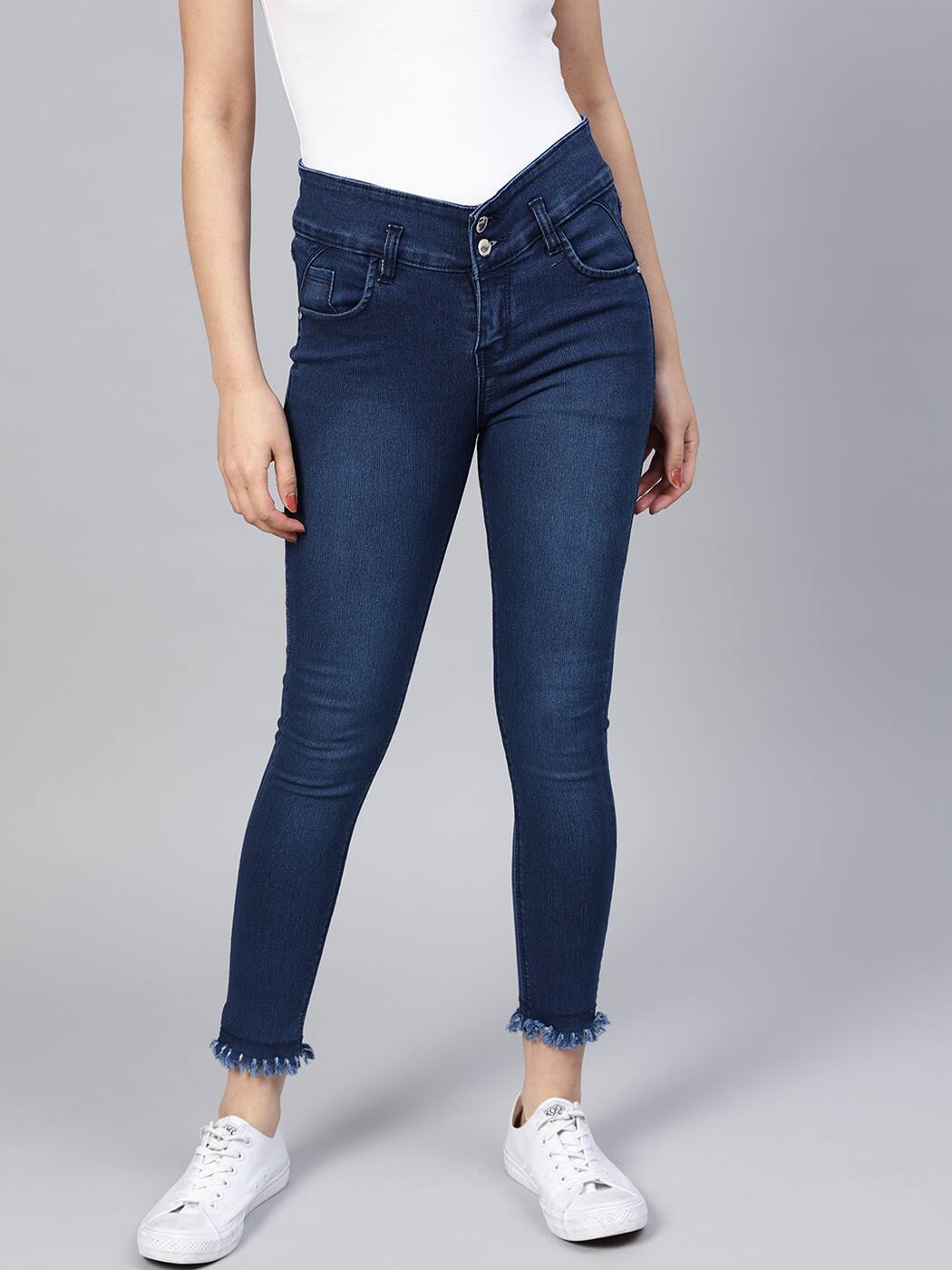 purple feather jeans