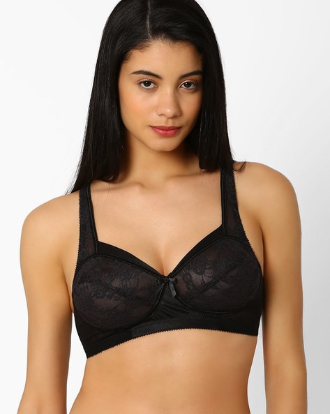Buy Enamor Full Coverage Non Padded Wirefree Bra- Black at Rs.449 online