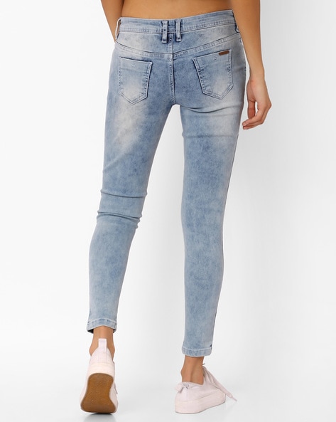 Buy Light Blue Jeans & Jeggings for Women by DNMX Online