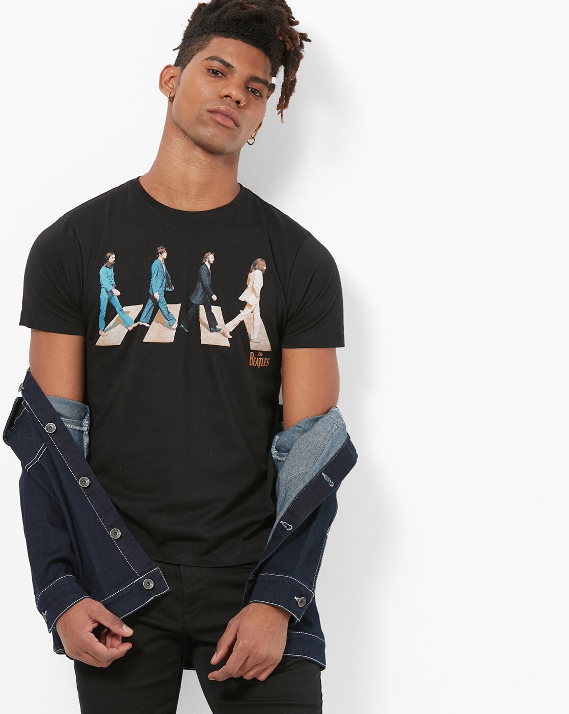 black beatles t shirt