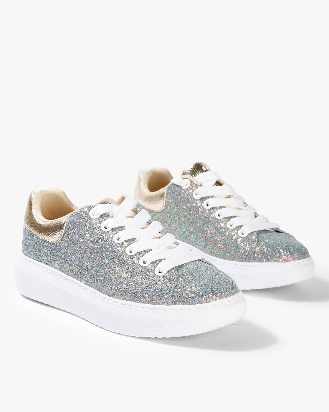 Buy Silver-Toned Sports Shoes for Women 