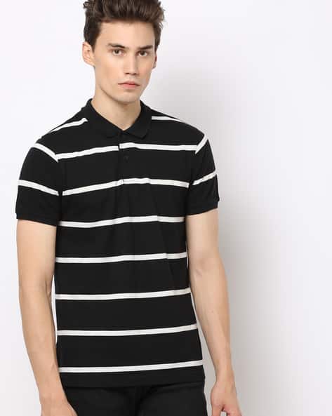 Regular Fit Striped Polo T-Shirt