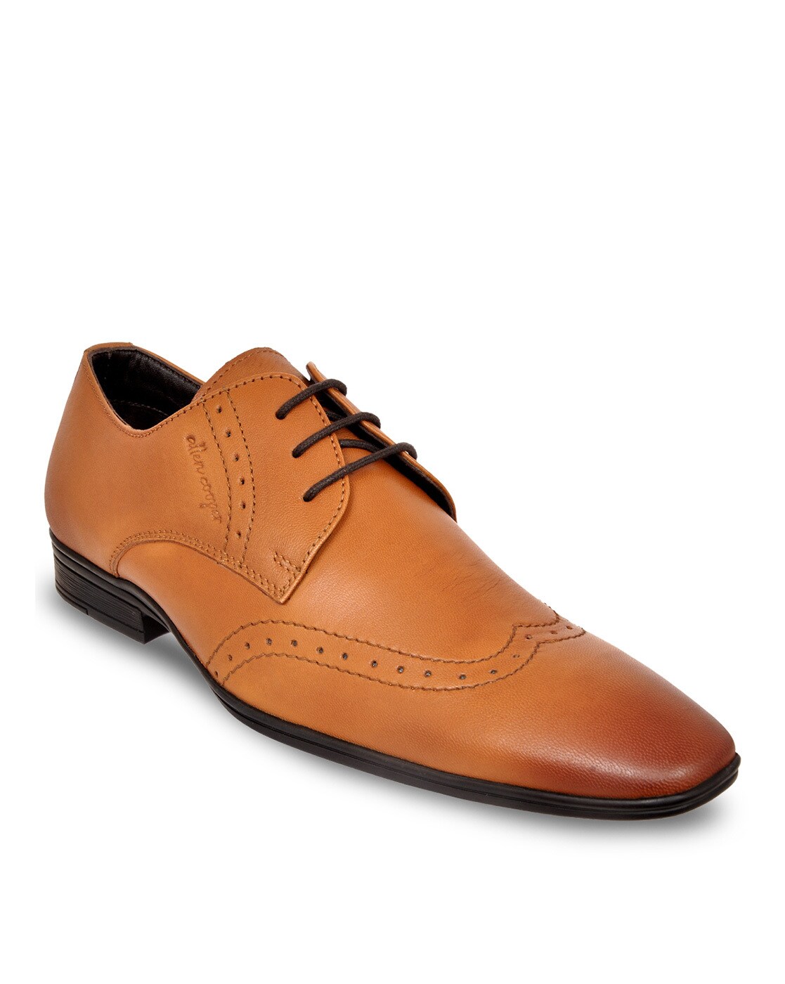 Buy Tan Formal Shoes for Men by Allen 