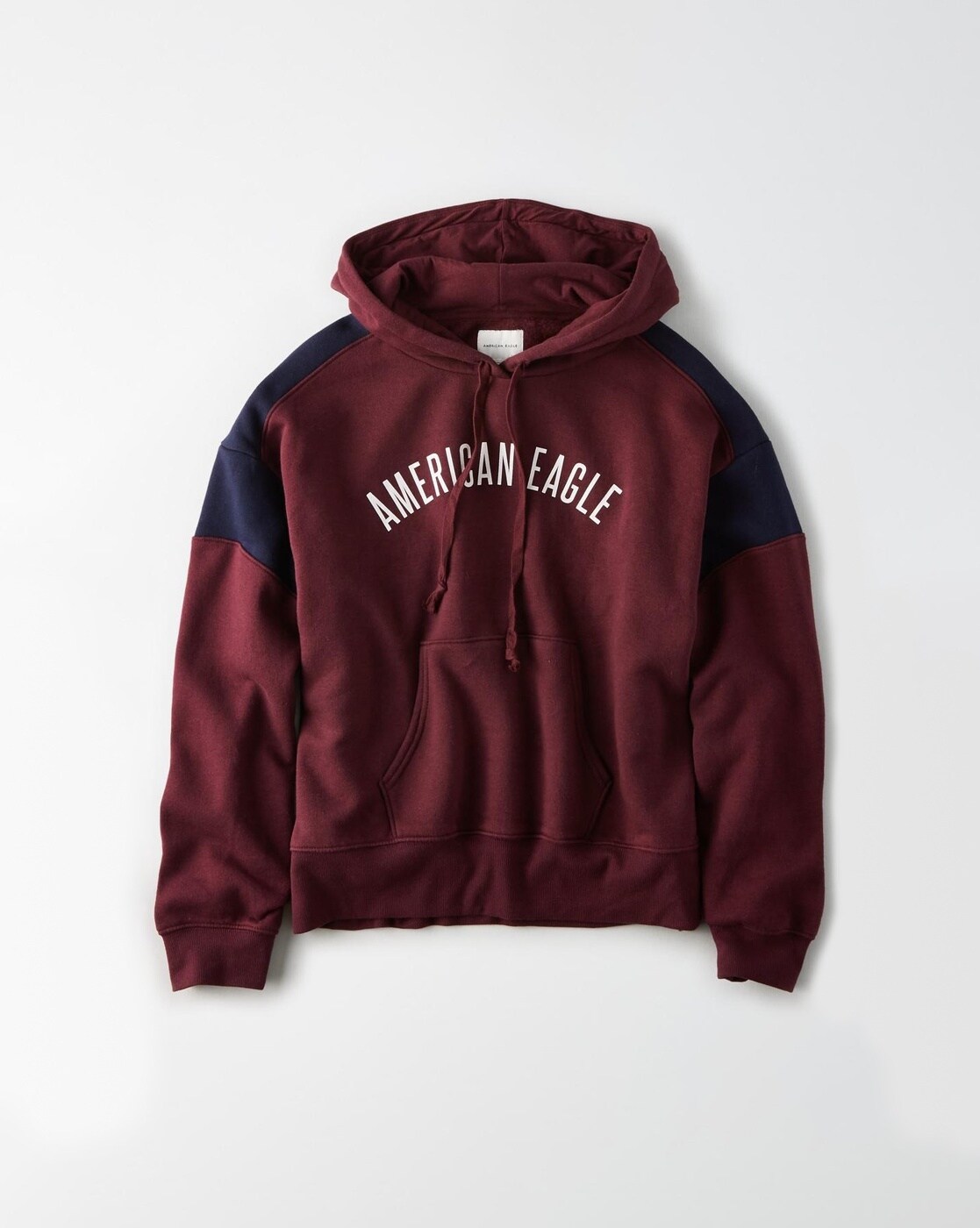 burgundy american eagle hoodie
