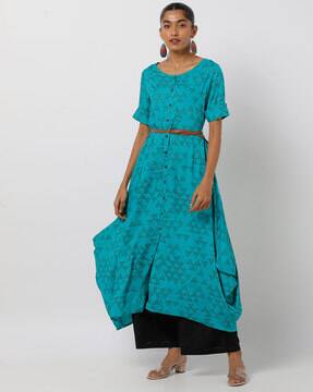 a line short kurtis