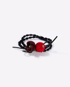 Buy Pink Black Hair Accessories For Girls By Funkrafts Online