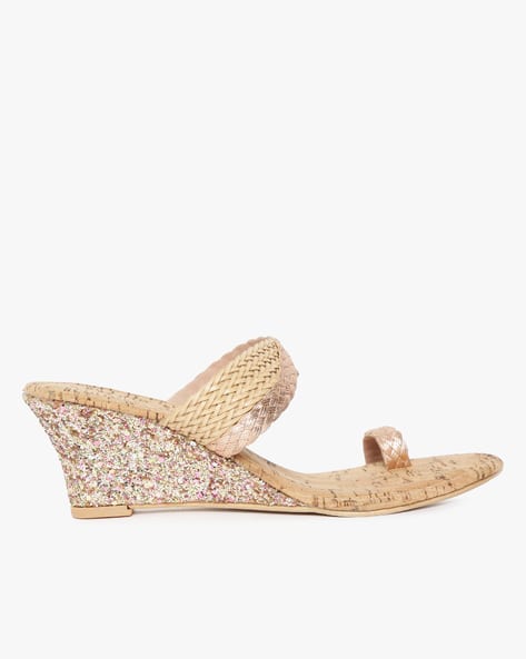 catwalk rose gold sandals