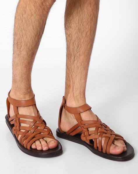 Buy Kielz Brown Gladiator Sandals from top Brands at Best Prices Online in  India | Tata CLiQ