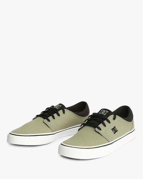 olive green canvas shoes