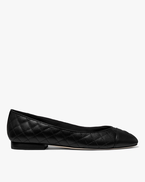 Buy Michael Kors Dylyn Quilted Ballerinas | Black Color Women | AJIO LUXE