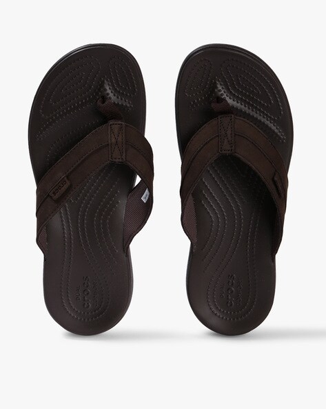 dark brown crocs