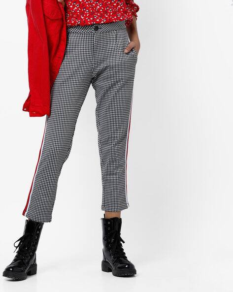 Checked Pants with Insert Pockets