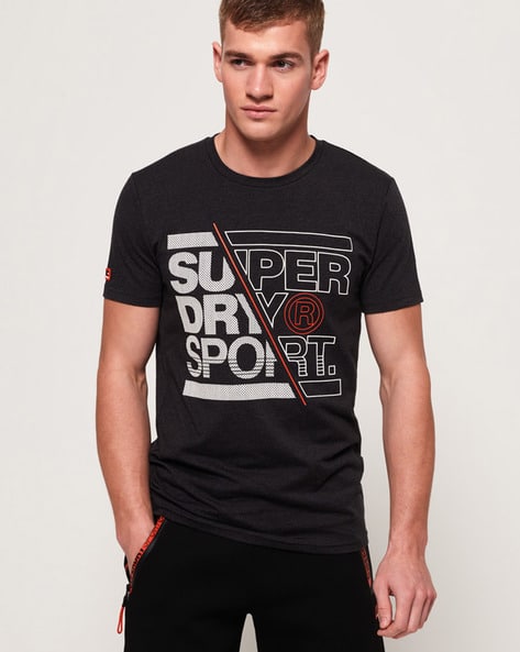 Grey Tshirts for Men by SUPERDRY SPORT 