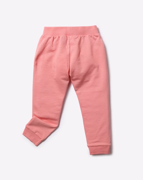 pink cotton joggers