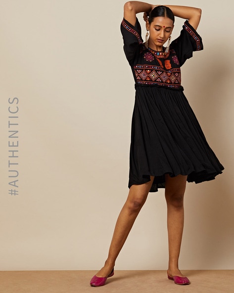 Tribal 2024 embroidered dress