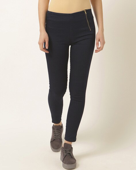 Buy Navy Blue Jeans & Jeggings for Women by MISS CHASE Online