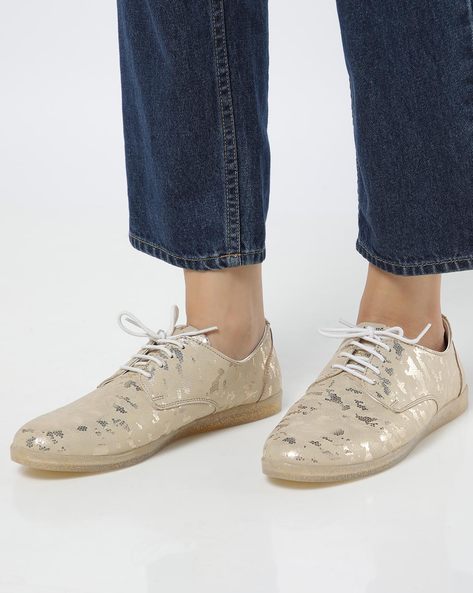 Buy Gold Casual Shoes for Women by AJIO 