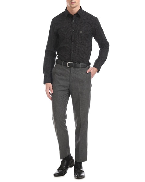 Arrow Formal Trousers  Buy Arrow Autoflex Waist Tapered Fit Trousers  Online  Nykaa Fashion