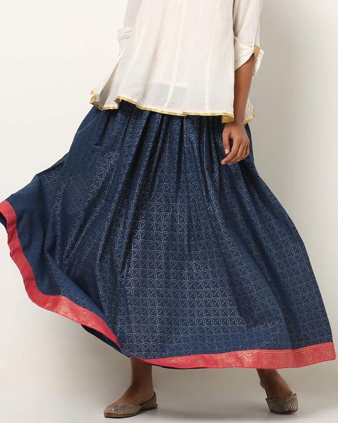 Buy Navy Blue Skirts & Ghagras for Women by AVAASA MIX N' MATCH 
