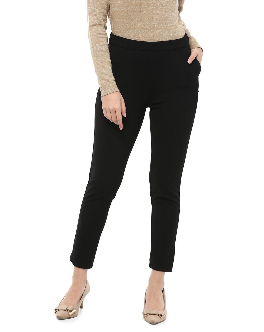 Buy Black Trousers  Pants for Women by ALLEN SOLLY Online  Ajiocom