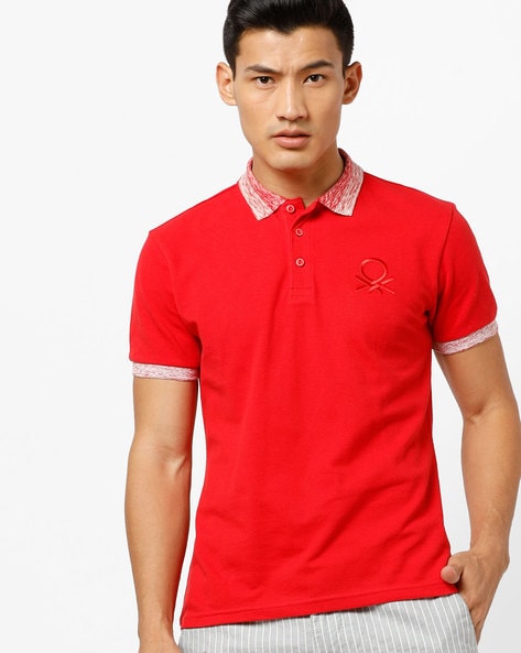 red polo t shirt