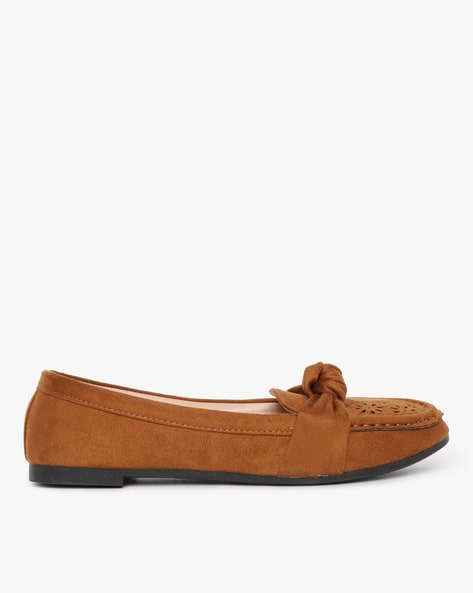 Textured Slip-On Ballerinas