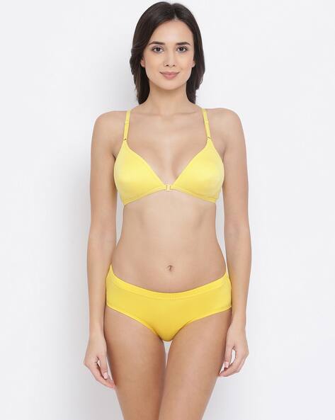 Yellow bra and panty set Clearance