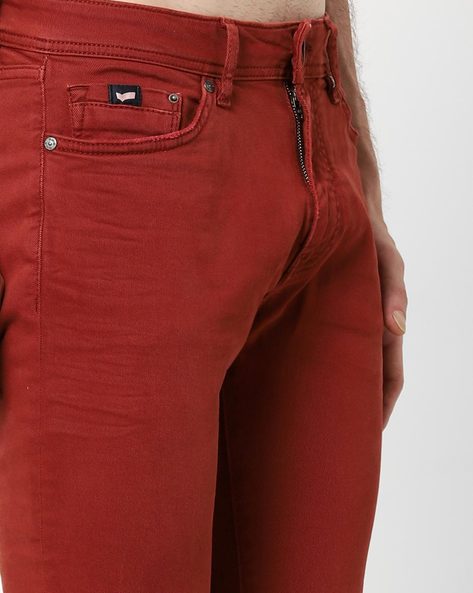 Armani best sale red jeans