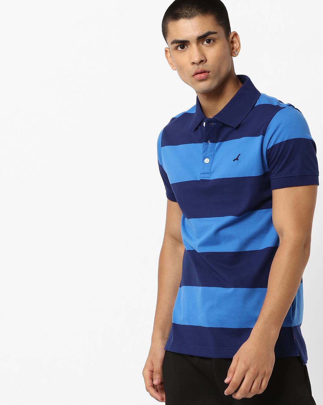 Buy Blue Tshirts for Men by AMERICAN 
