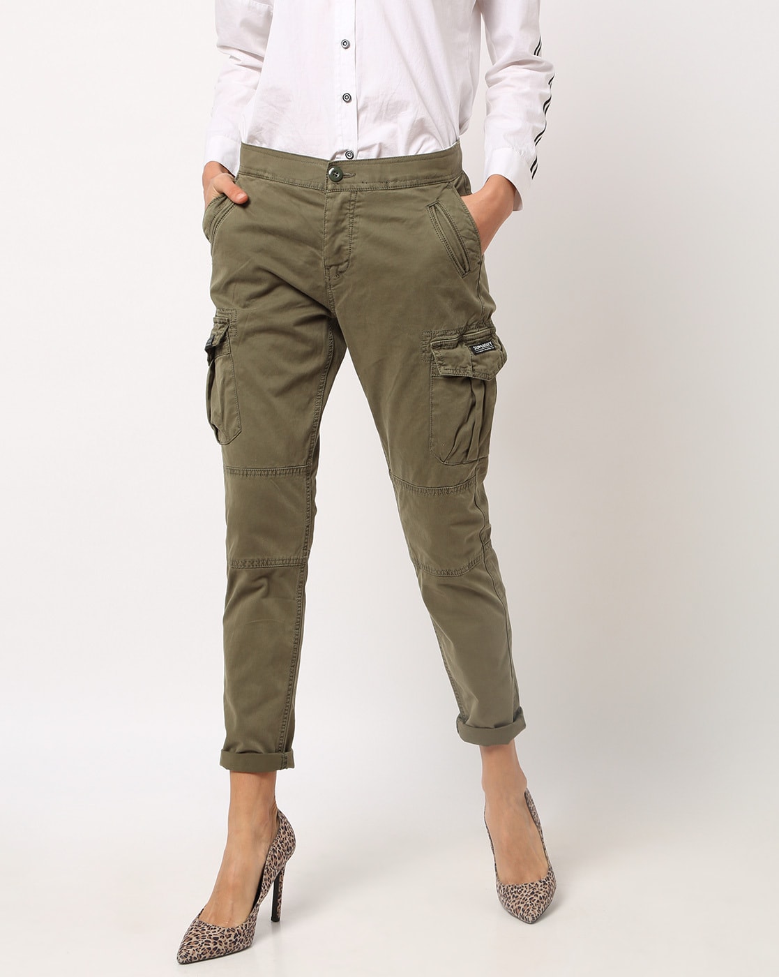 Buy Olive Green Trousers \u0026 Pants for 