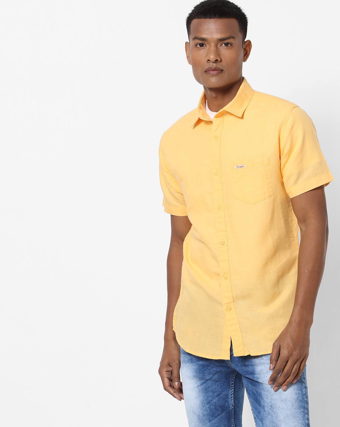 Buy Yellow Shirts for Men by MUFTI 
