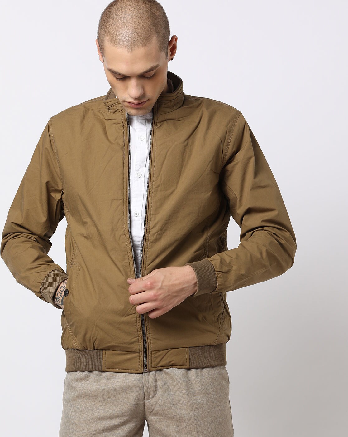 Buy Beige Jackets & Coats for Men by Fort Collins Online | Ajio.com