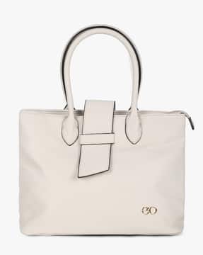 Panelled Tote Bag with Short Handles