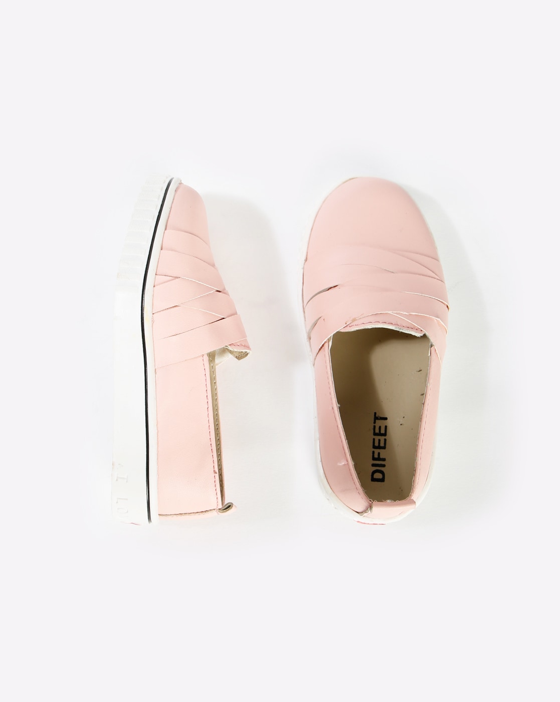 Pink Casual Shoes for Girls by Difeet 