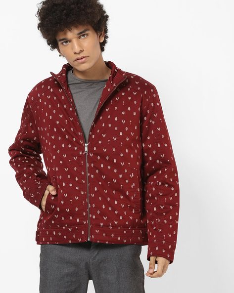 red tape maroon jacket