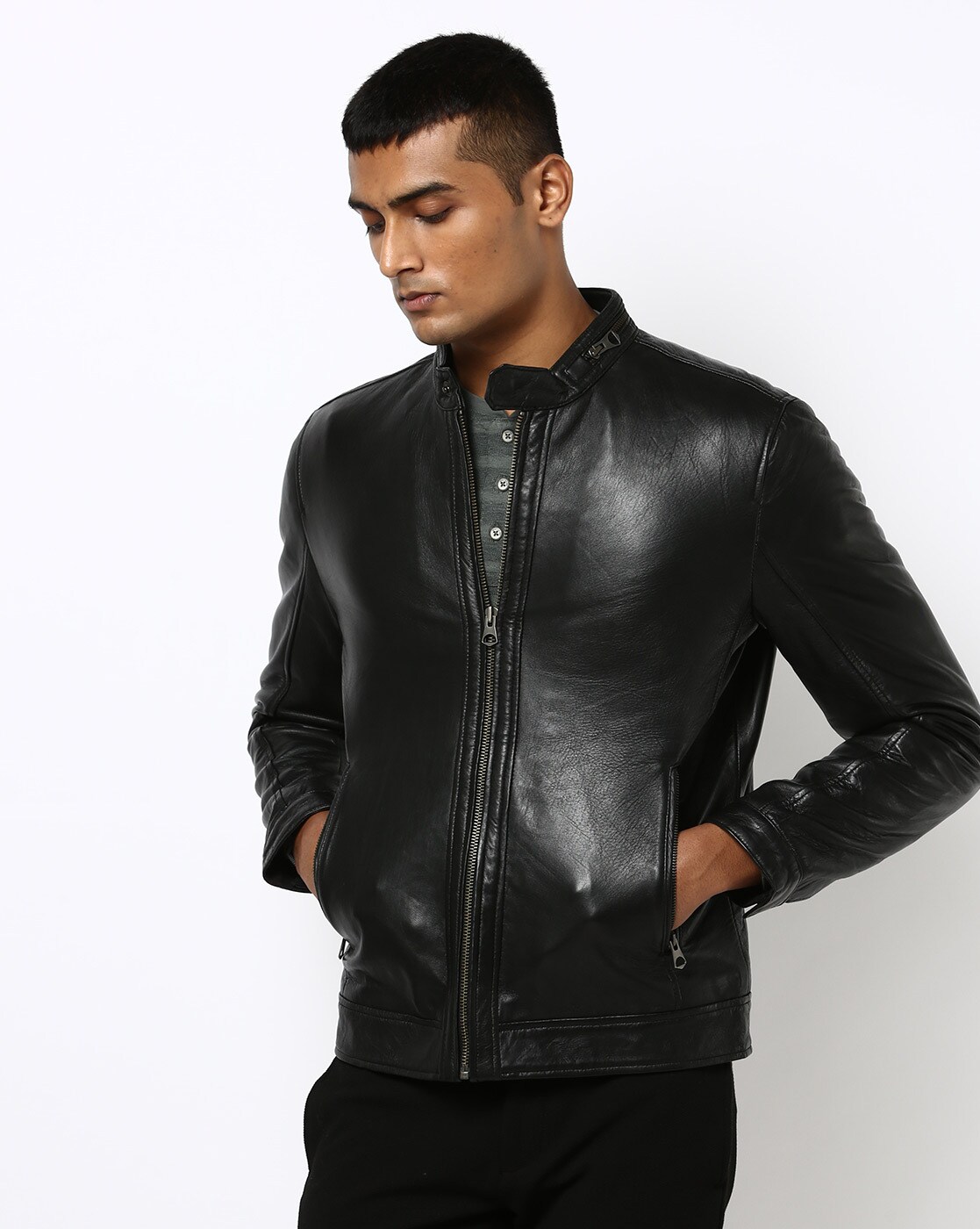 leather bomber jacket sale