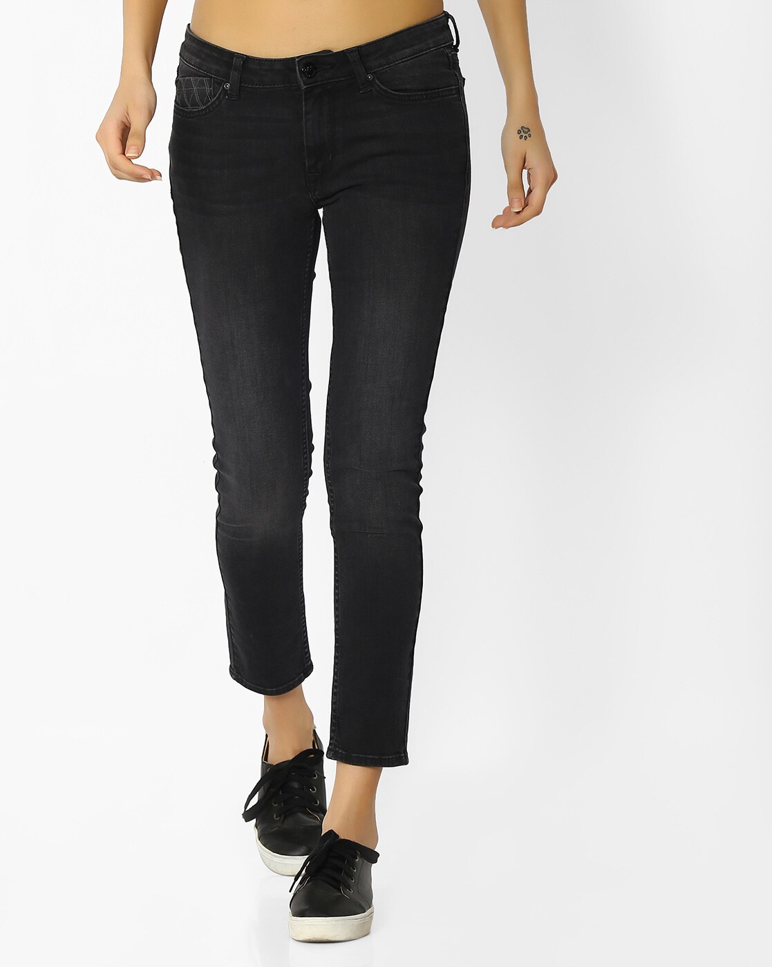 womens lee mid rise skinny jeans