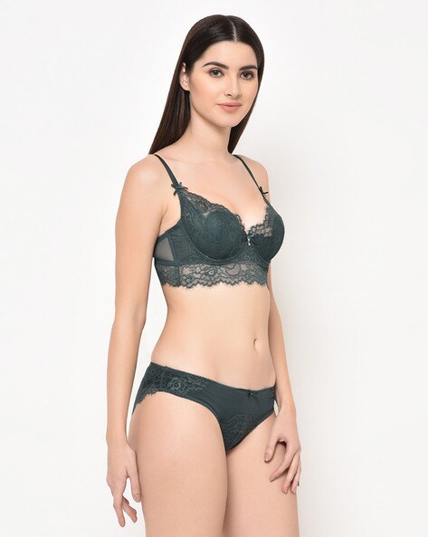 Buy Green Lingerie Sets for Women by MakClan Online