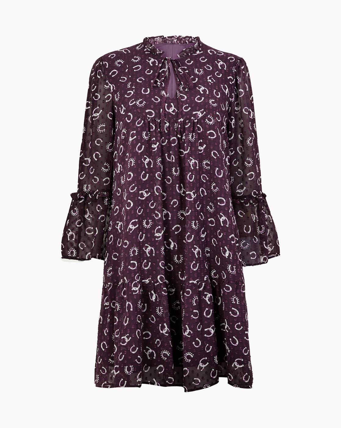 marks and spencer purple dress