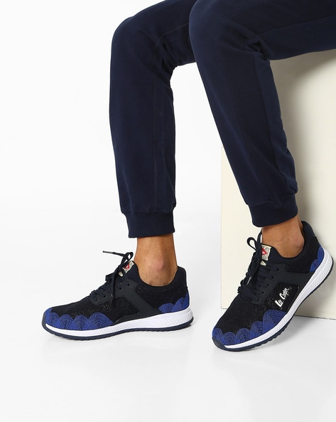 lee cooper navy blue running shoes